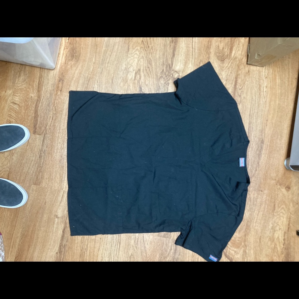 2 Cherokee Sz M scrub tops and 1 pant